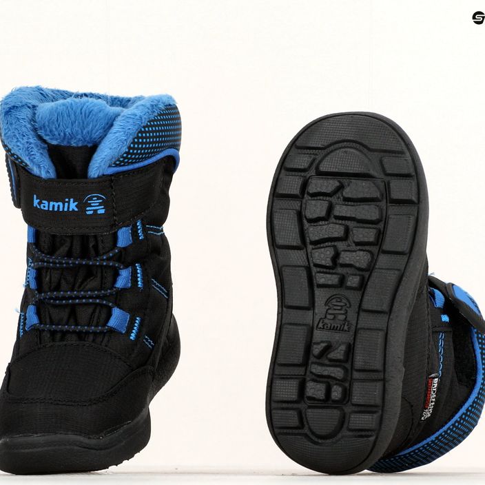 Detské trekové topánky Kamik Stance2 black/blue 14
