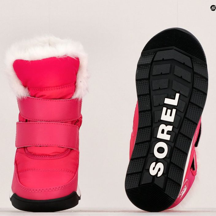Detské trekové topánky Sorel Whitney II Strap Wp cactus pink/black 15