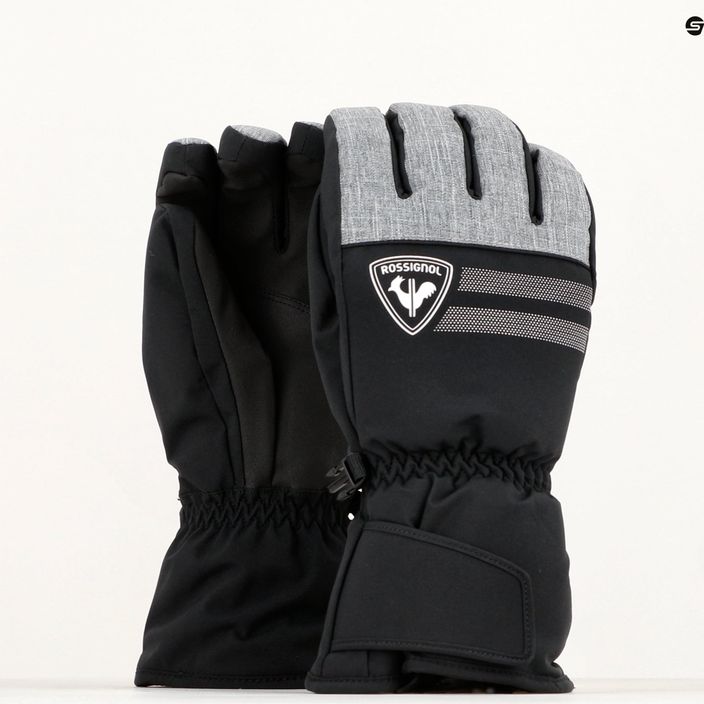 Rossignol pánske lyžiarske rukavice Perf heather grey 8