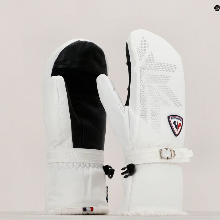 Dámske lyžiarske rukavice Rossignol Romy Impr M white 7
