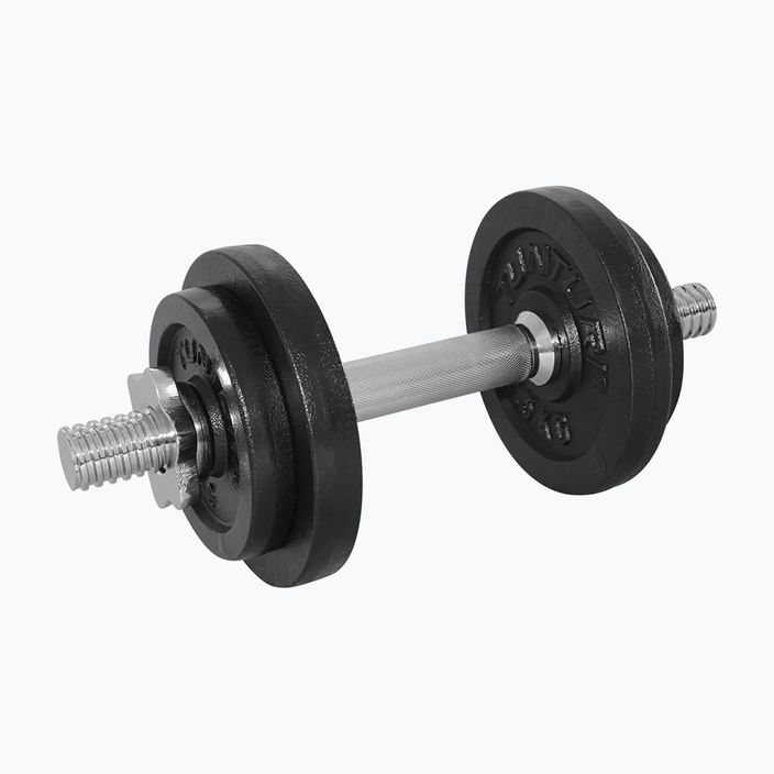 Tunturi Dumbbellset nastaviteľná činka 10 kg čierna