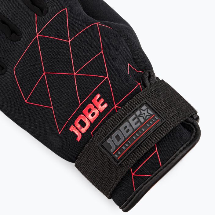 JOBE Stream wakeboardové rukavice čierno-červené 341017002 4