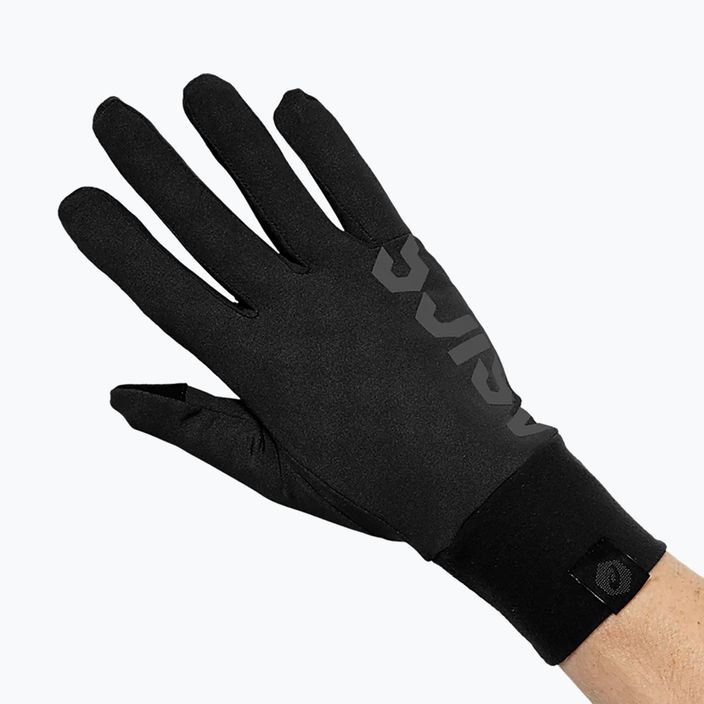 ASICS Basic performance čierne bežecké rukavice 5