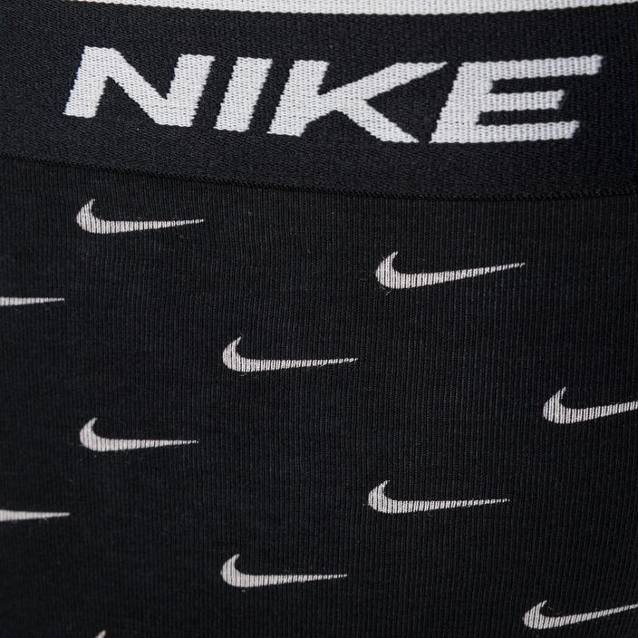 Pánske boxerky Nike Everyday Cotton Stretch Trunk 3Pk UB1 swoosh print/grey/uni blue 10