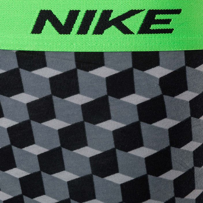 Pánske boxerky Nike Everyday Cotton Stretch Trunk 3Pk BAU geo block print/cool grey/black 4