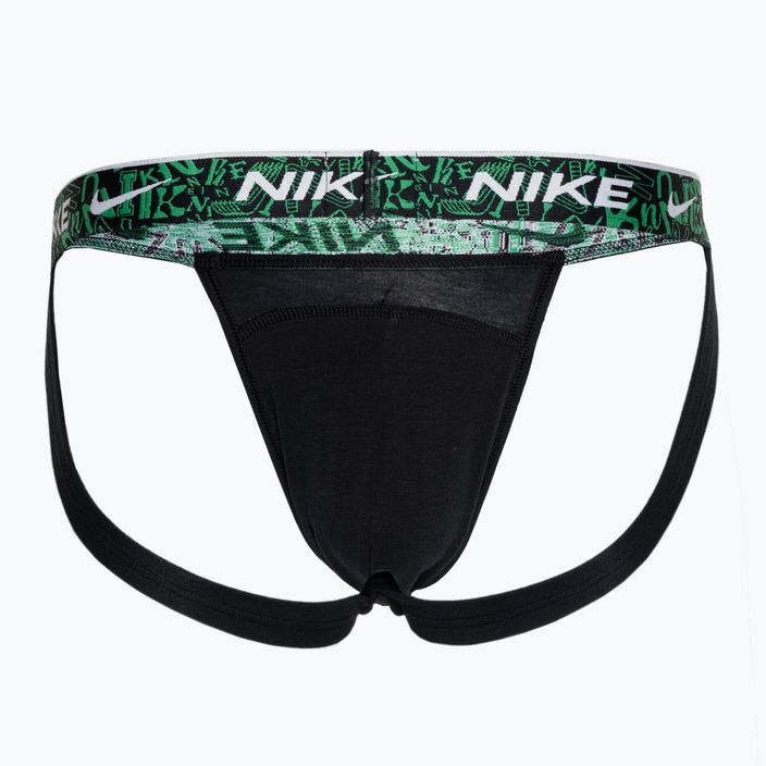 Pánske nohavičky Nike Dri-FIT Everyday Cotton Stretch Jock Strap 3 páry black/red/aquarius blue/stadium green 2