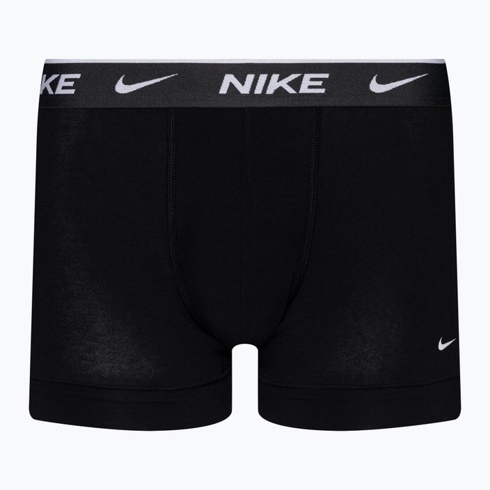 Pánske boxerky Nike Everyday Cotton Stretch Trunk 3 páry čierna/fialová/oranžová 2