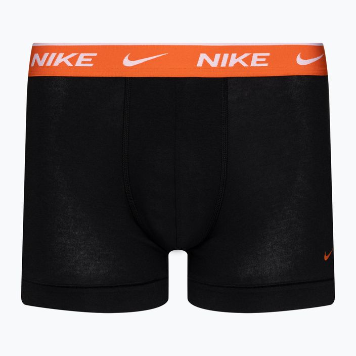 Pánske boxerky Nike Everyday Cotton Stretch Trunk 3 páry čierna/fialová/oranžová 4