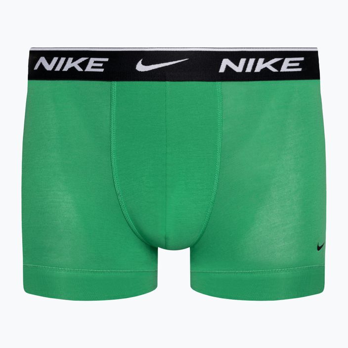 Pánske boxerky Nike Everyday Cotton Stretch Trunk 3 páry zelená/fialová/modrá 3