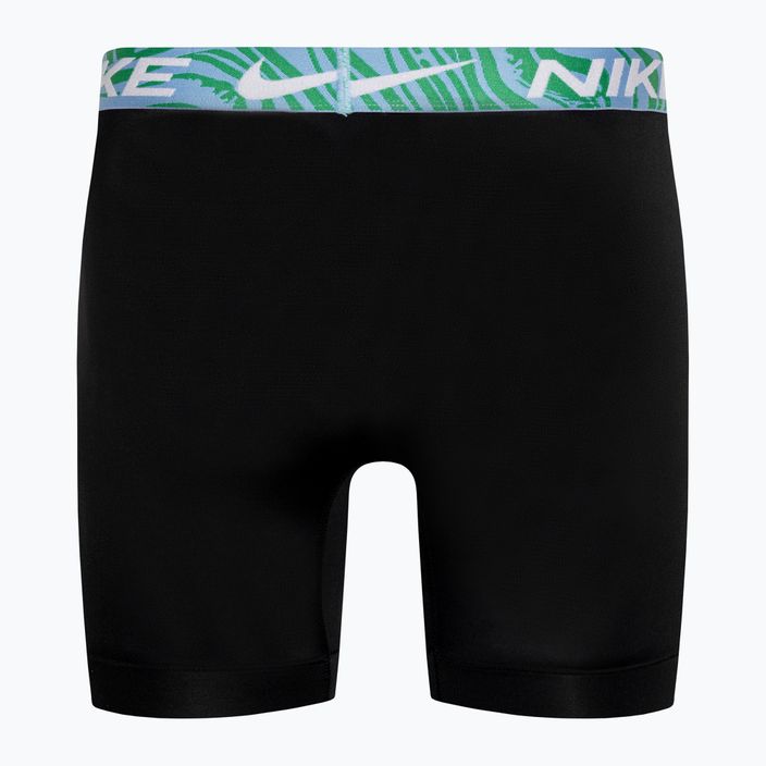 Pánske boxerky Nike Dri-Fit Essential Micro 3 páry black/aquarius bleu/laser fuchsia/grey 3