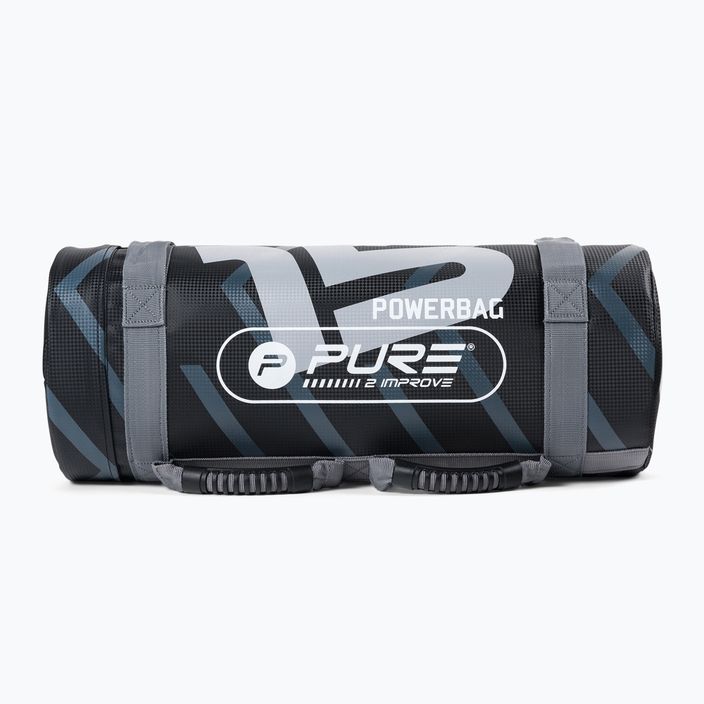 Pure2Improve 15kg Power Bag šedá/čierna P2I201730 tréningová taška 2