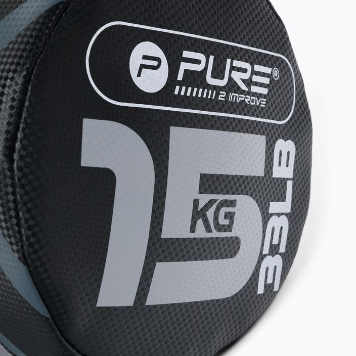 Pure2Improve 15kg Power Bag šedá/čierna P2I201730 tréningová taška 3