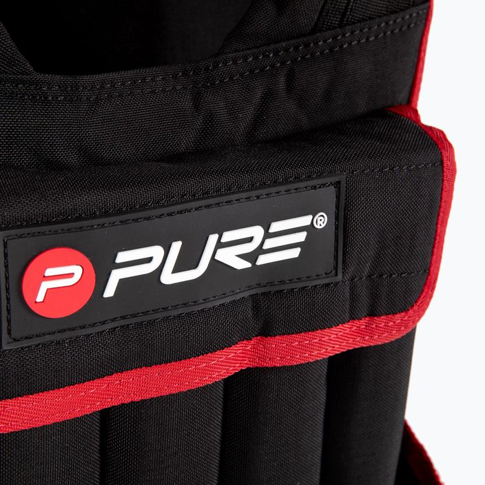 Pure2Improve Záťažová vesta 20 kg tréningová vesta čierna P2I202330 3