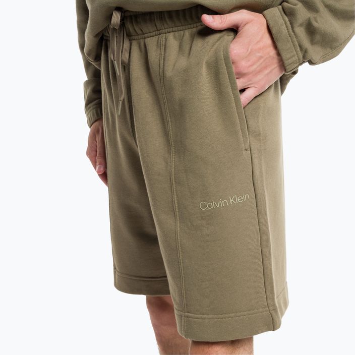 Pánske tréningové šortky Calvin Klein 8.5" Knit 8HU šedá olivová 3