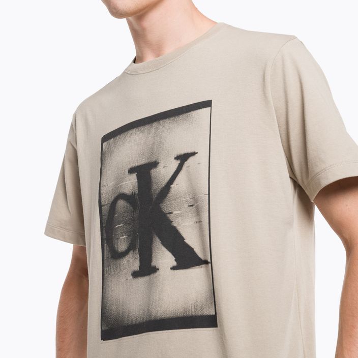 Pánske zimné ľanové tričko Calvin Klein 4