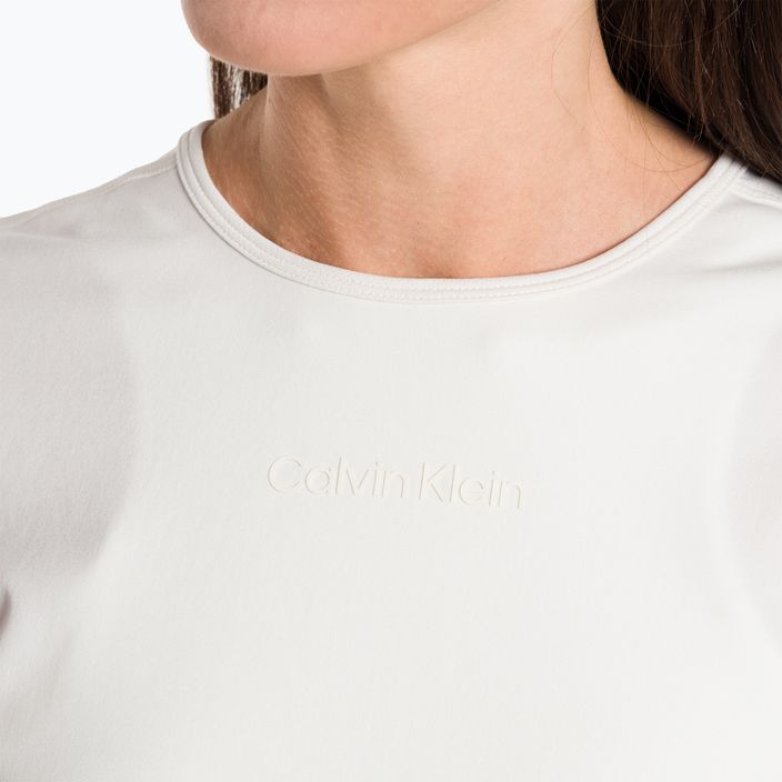 Dámske tričko Calvin Klein Knit white semiš 4