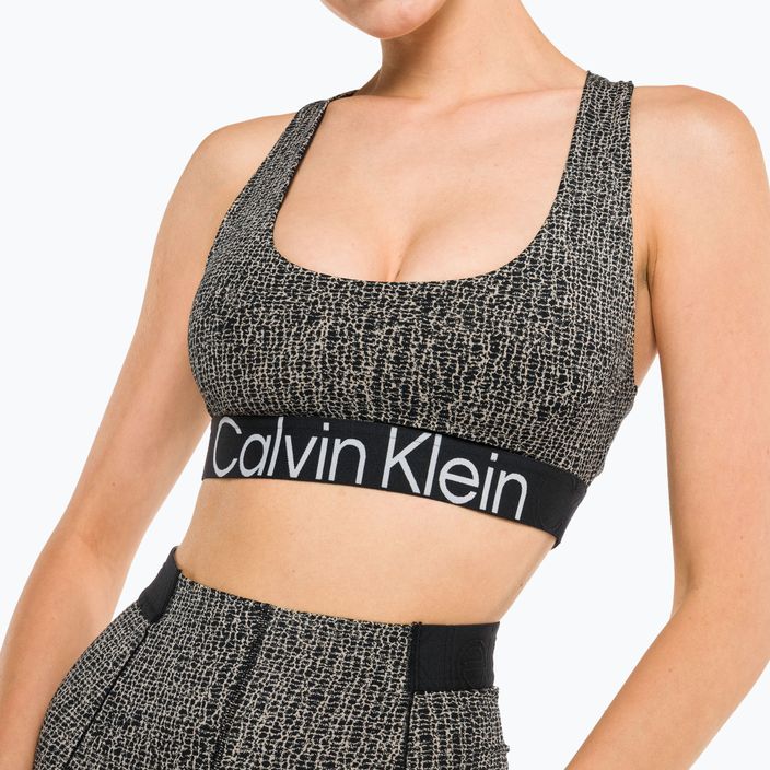 Calvin Klein Medium Support 8VR fitness podprsenka s nápadnou potlačou 4