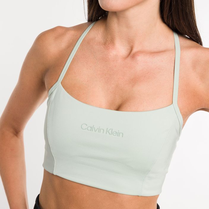 Calvin Klein Nízka podpora 8HV seaspray zelená fitness podprsenka 4