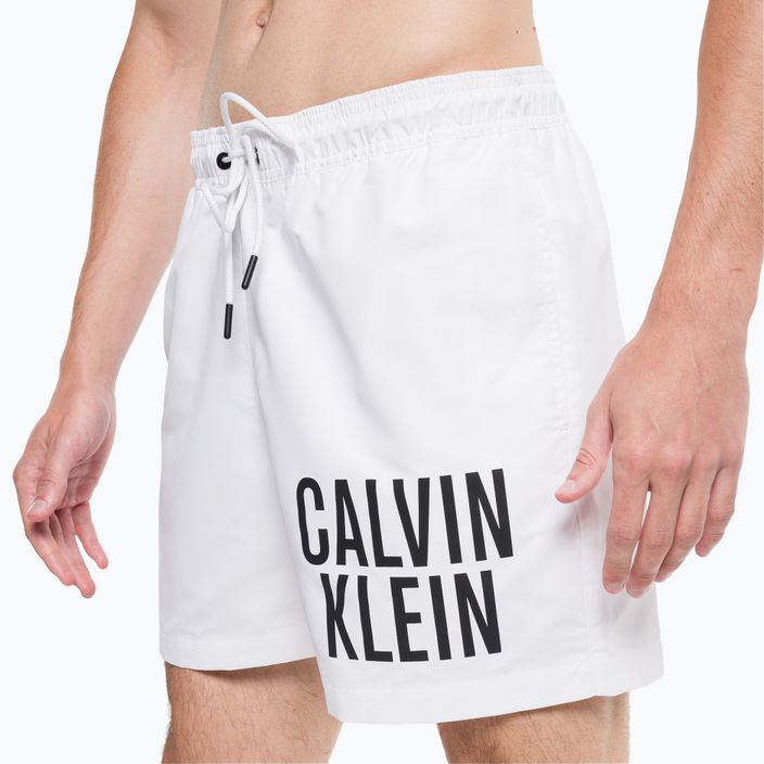 Pánske plavecké šortky Calvin Klein Medium Drawstring white 8