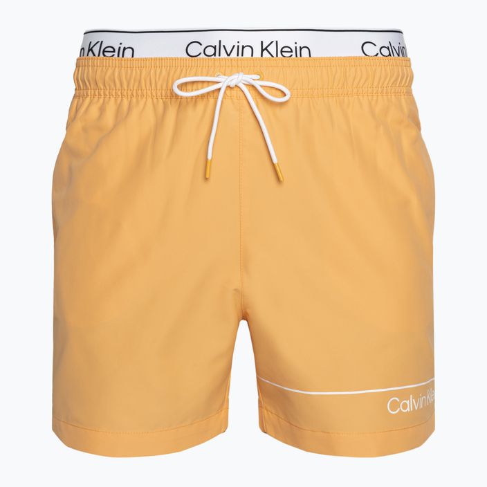 Pánske plavecké šortky Calvin Klein Medium Double WB buff orange
