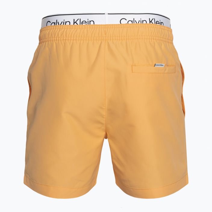 Pánske plavecké šortky Calvin Klein Medium Double WB buff orange 2