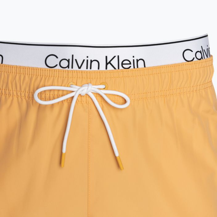 Pánske plavecké šortky Calvin Klein Medium Double WB buff orange 3