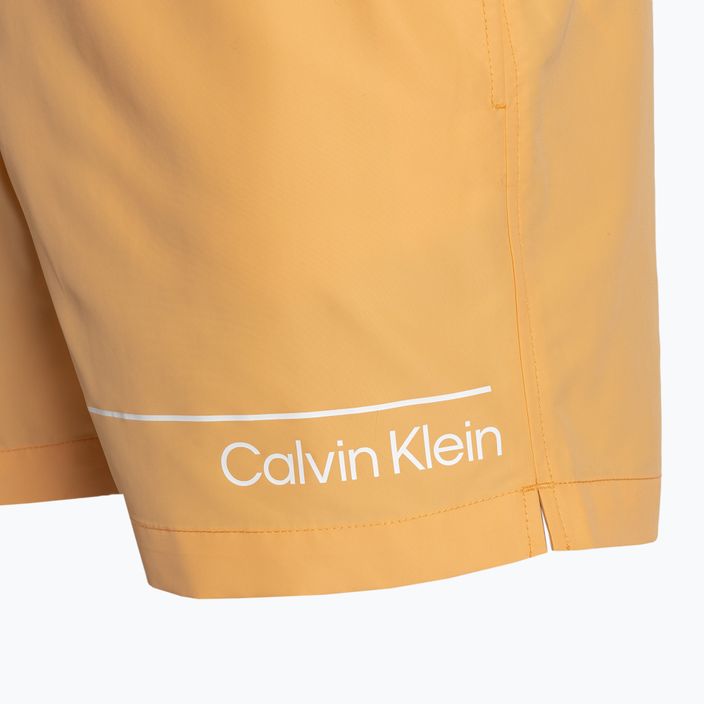 Pánske plavecké šortky Calvin Klein Medium Double WB buff orange 4