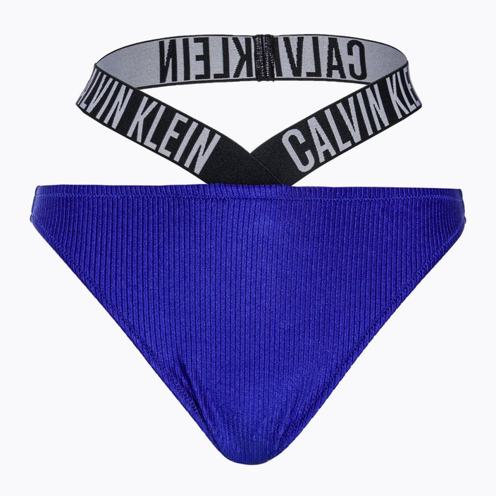 Calvin Klein Spodný diel plaviek High Leg Cheeky Bikini midnight lagoon