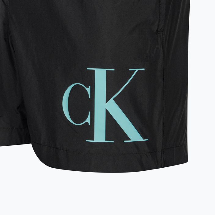 Pánske plavecké šortky Calvin Klein Medium Drawstring black/blue 3