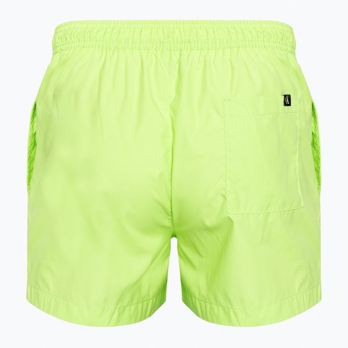Pánske plavecké šortky Calvin Klein Short Drawstring ostro zelené 2
