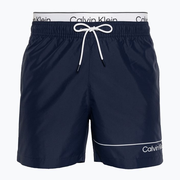 Pánske plavecké šortky Calvin Klein Medium Double WB signature navy