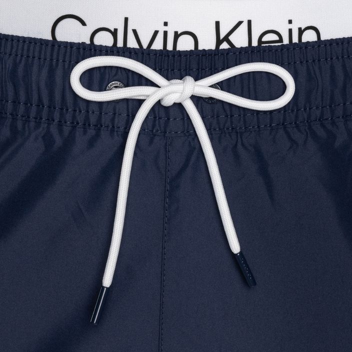 Pánske plavecké šortky Calvin Klein Medium Double WB signature navy 3
