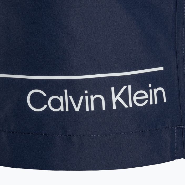 Pánske plavecké šortky Calvin Klein Medium Double WB signature navy 5