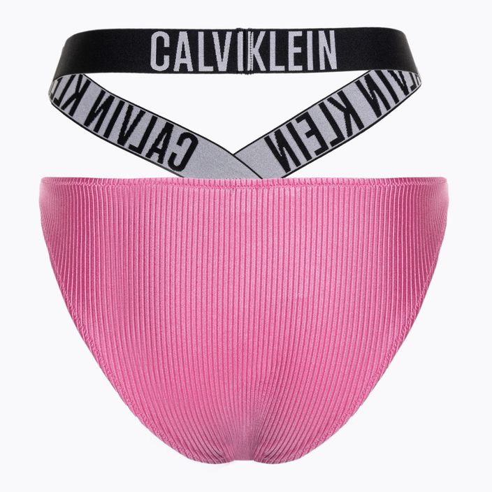 Calvin Klein Spodný diel bikín High Leg Cheeky bold pink 2