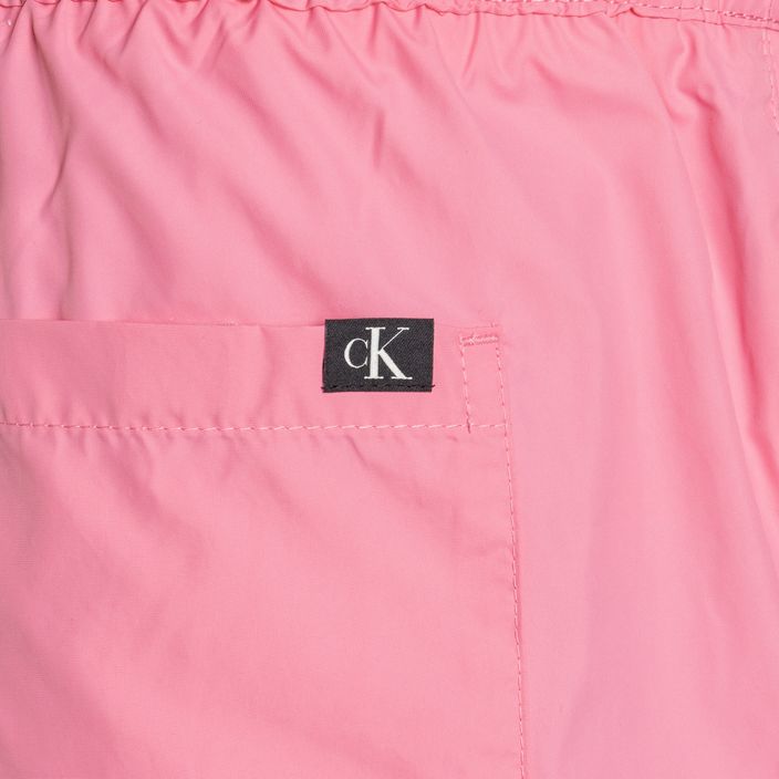 Calvin Klein Pánske krátke šortky na plávanie so šnúrkou sáčkové ružové 4