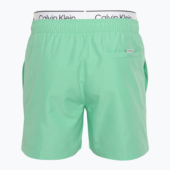 Pánske plavecké šortky Calvin Klein Medium Double WB cabbage 2