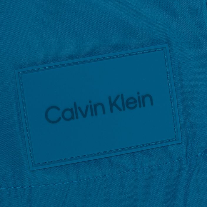 Calvin Klein Pánske krátke plavecké šortky s dvojitým pásom ocean hue 5