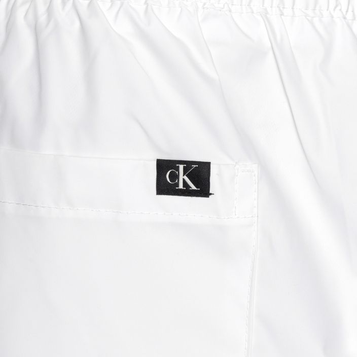 Pánske biele plavecké šortky Calvin Klein Medium Drawstring classic 4