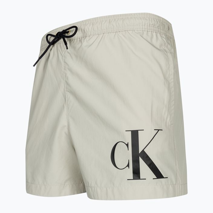 Pánske plavecké šortky Calvin Klein Short Drawstring silver lining 3