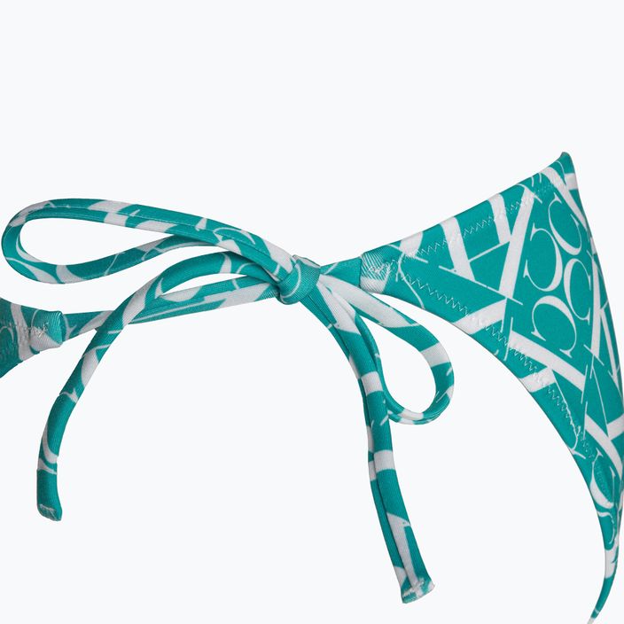 Calvin Klein String Side Tie Print modrý spodný diel plaviek s monogramom 3