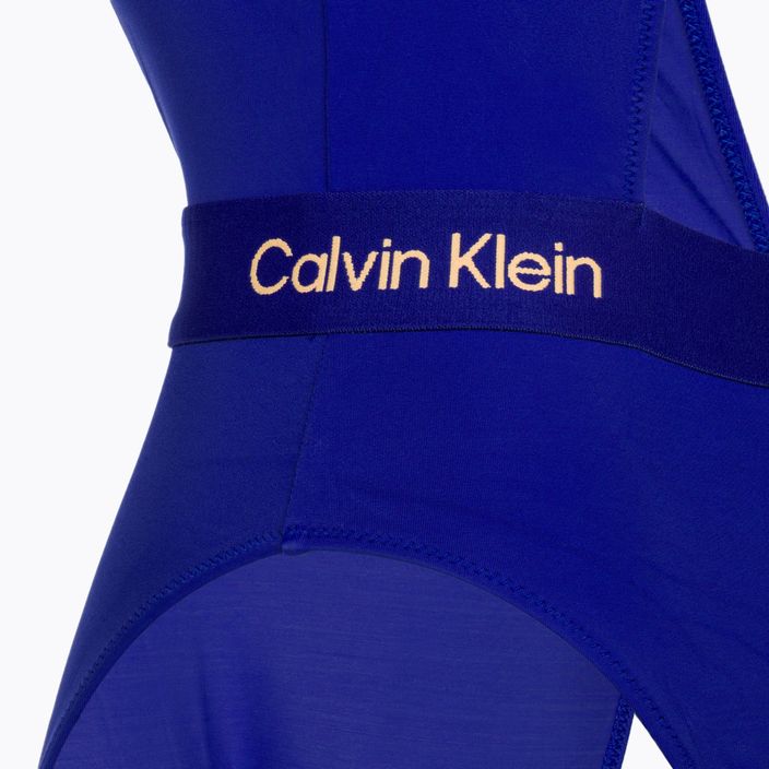 Dámske jednodielne plavky Calvin Klein Cut Out One Piece-RP midnight lagoon 3