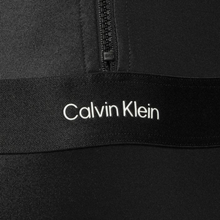 Dámske jednodielne plavky Calvin Klein s dlhým rukávom Black 4