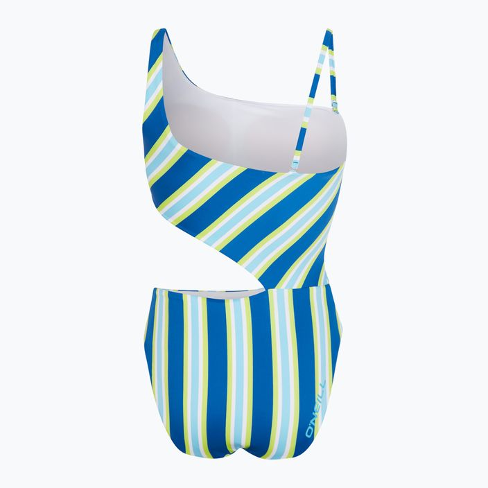 Dámske jednodielne plavky O'Neill Poppy blue towel stripe 2