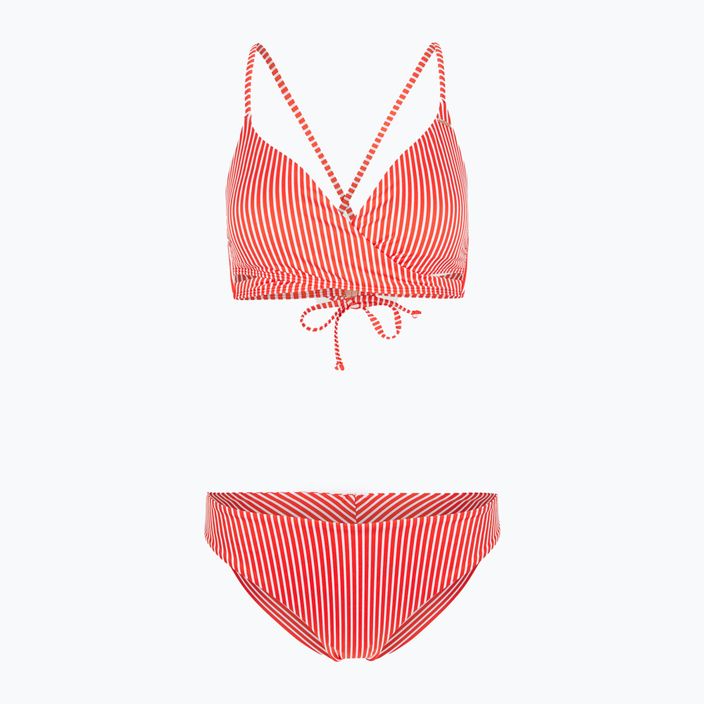 Dámske dvojdielne plavky O'Neill Baay Maoi Bikini red simple stripe 5
