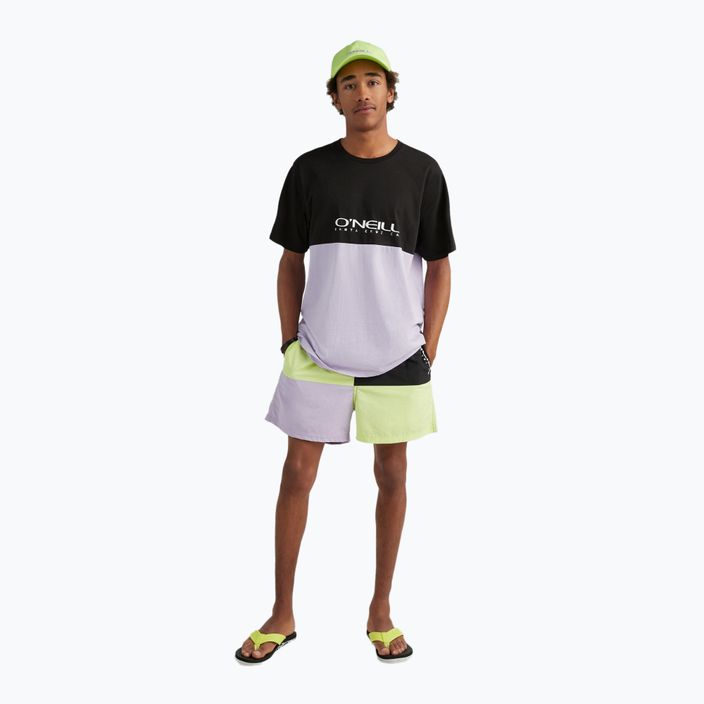 Pánske plavecké šortky O'Neill Wilder Colorblock 16'' sunny lime color block 7