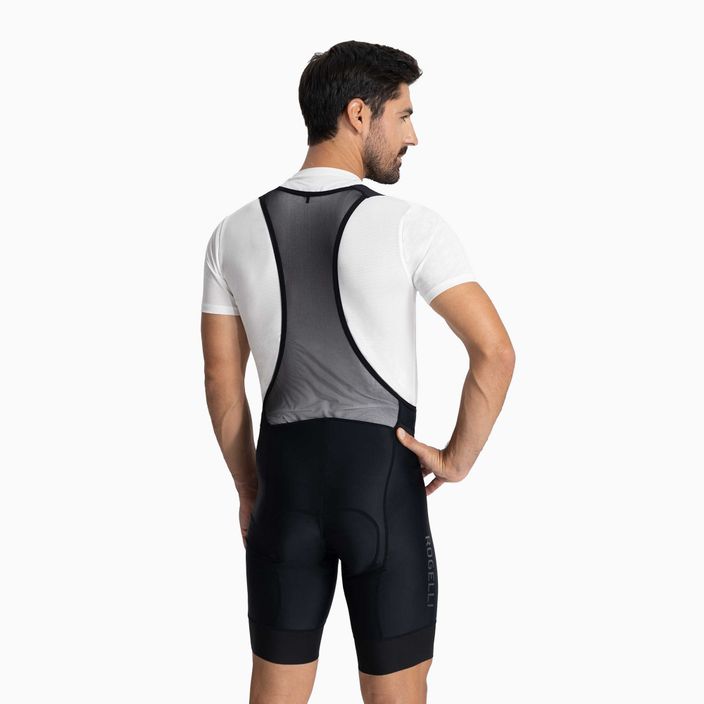 Cyklistické šortky pánske    Rogelli Essential Bib Short black 2