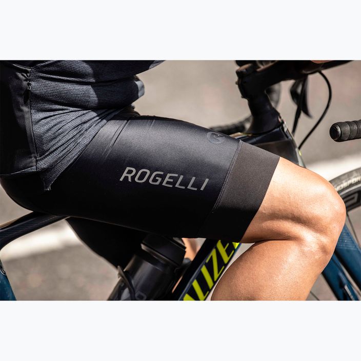 Cyklistické šortky pánske    Rogelli Essential Bib Short black 6