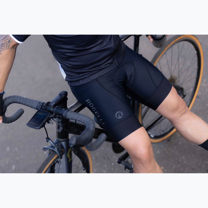 Cyklistické šortky pánske    Rogelli Essential Bib Short black 7