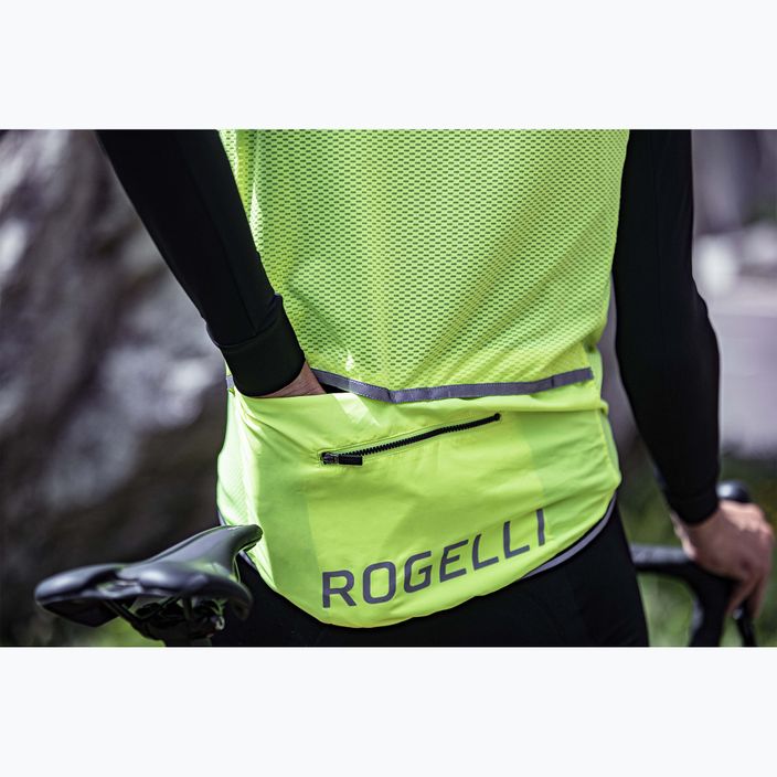 Pánska cyklistická vesta Rogelli Core fluor 12