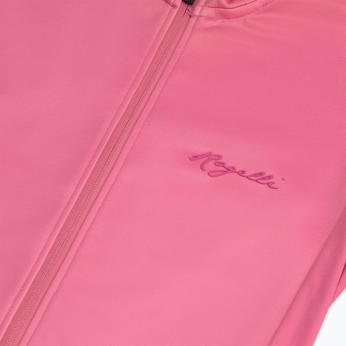 Dámske cyklistické tričko s dlhým rukávom Rogelli Core pink 5